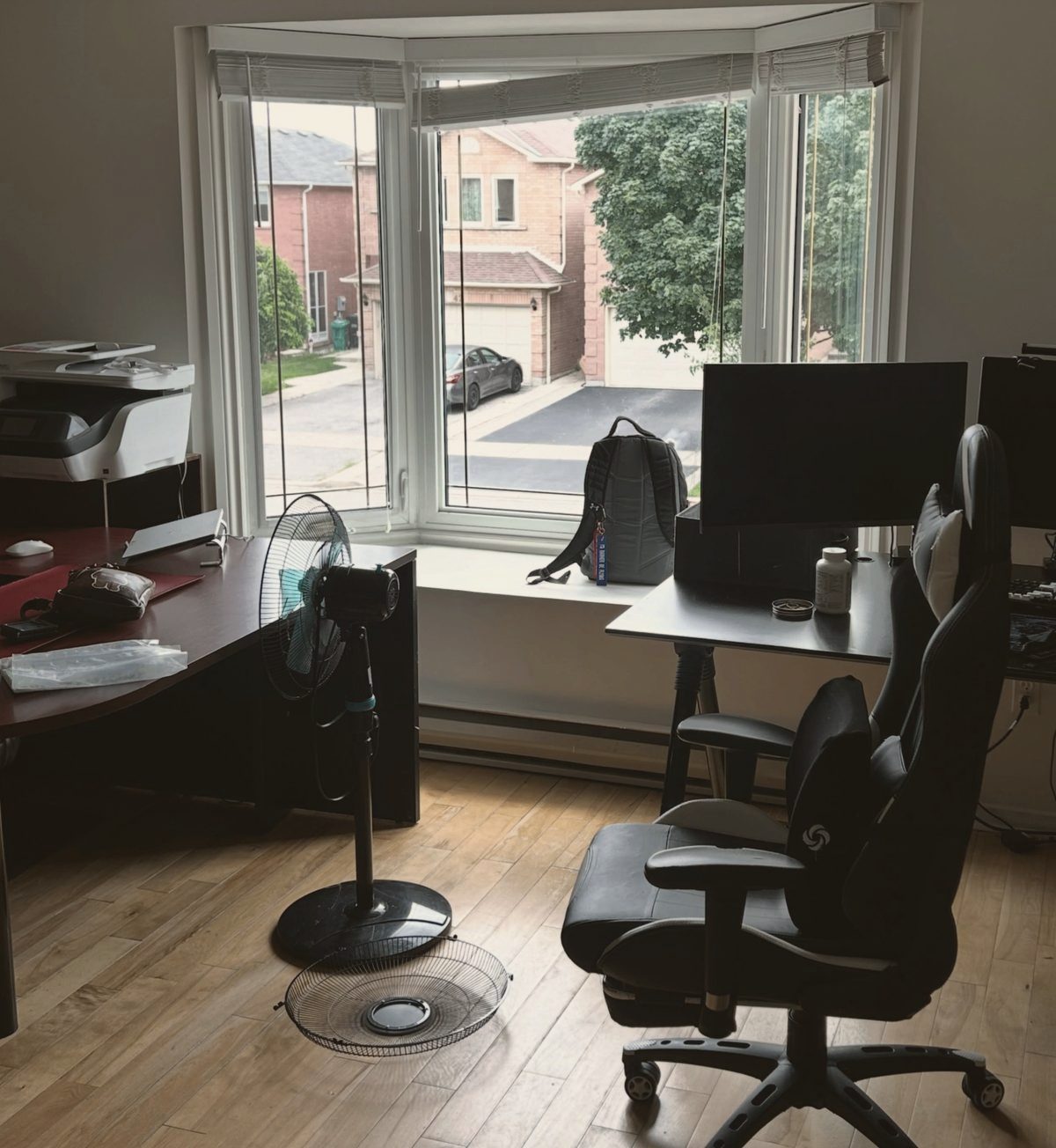 Office to living room before staging